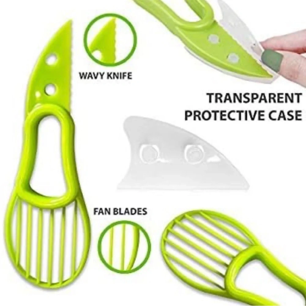 NEW Multi-Function Green Avocado Slicer Tool - Picture 5 of 13